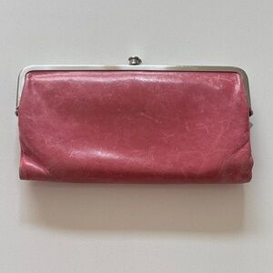 Hobo Pink Elegant Leather Clutch Wallet